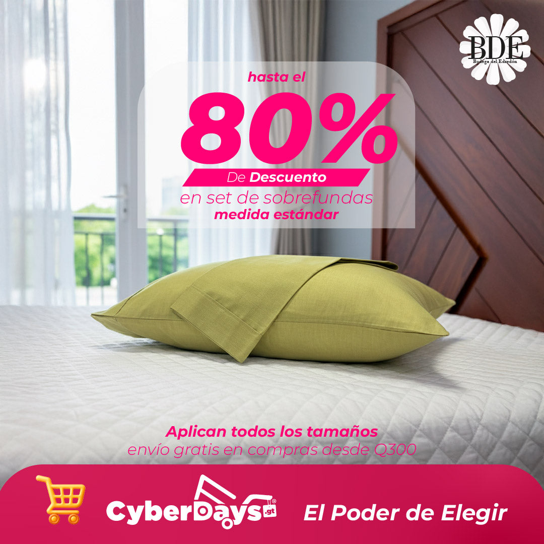 SET DE SOBREFUNDA 50% algodón 50% poliéster