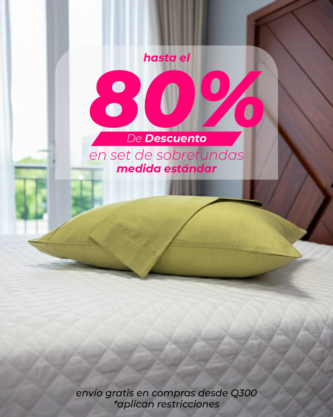 SET DE SOBREFUNDA 50% algodón 50% poliéster
